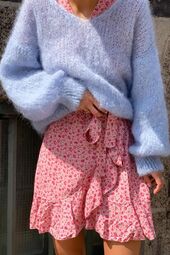 Milana mohair knit, light blue