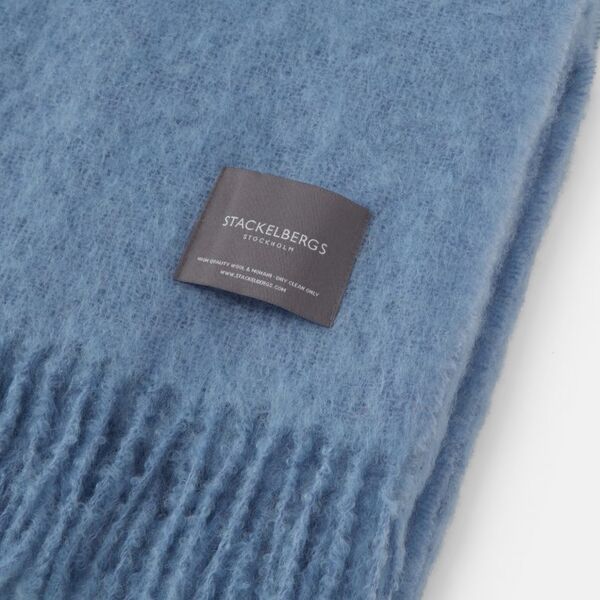 Mohair blanket, sky blue