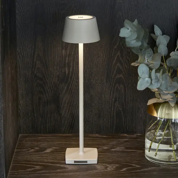 Luminee LED lamp micro USB, flax