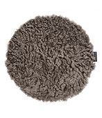 Curly round seat cover, sahara