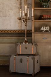 Candle holder aluminium 98cm, rose gold