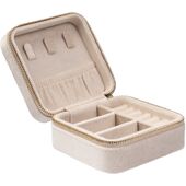 Velvet jewellery box mini, sand