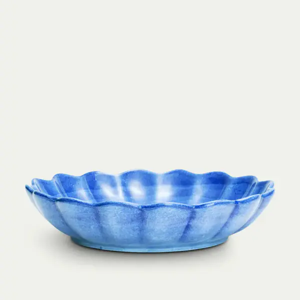 Oyster bowl 31cm, light blue