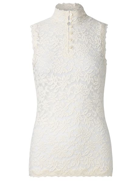 Delicia lace top, ivory