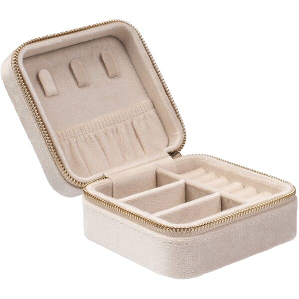 Velvet jewellery box mini, sand
