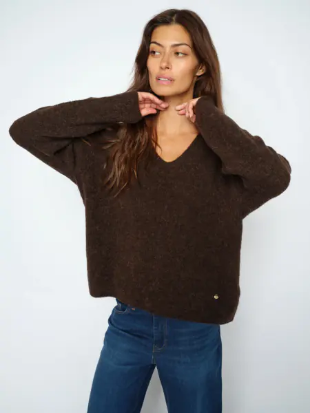 Thora V-neck knit, delicioso
