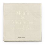 Paper napkin meals & memories