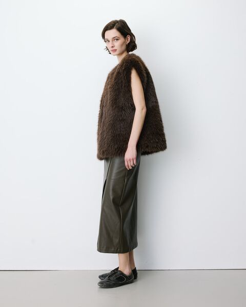 Aelio vest, chocolat
