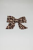 Bow hair clip satin, leo