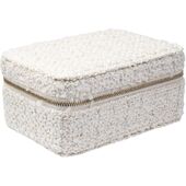 Tweed jewellery box, vanilla