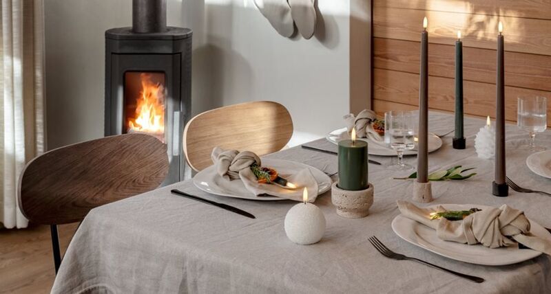 Led glitter round candle 7cm, white