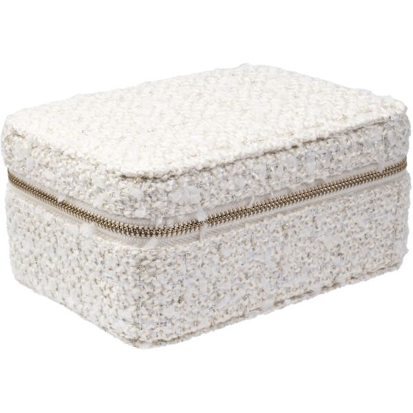 Tweed jewellery box, vanilla