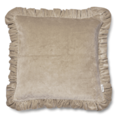 Frilled 50x50, beige