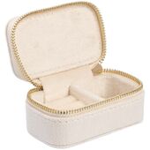 Velvet jewellery box micro, vanilla