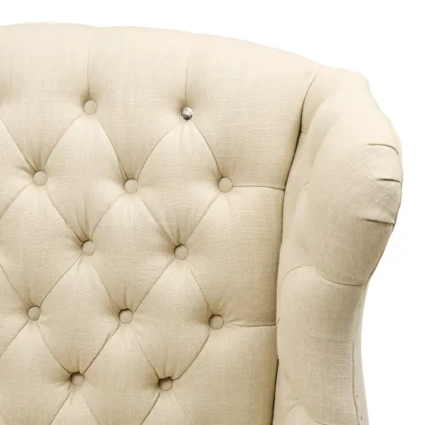 Franklin park wing chair, linen flax