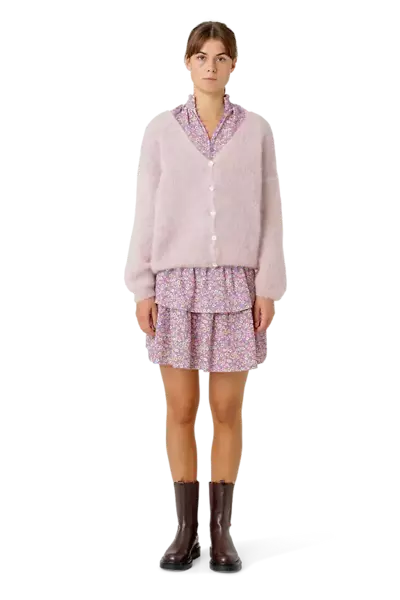 Cornelia mohair cardigan, light pink