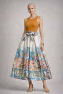 Mountain skirt, light blue