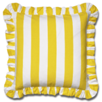 Ruffle stripes 50x50, yellow