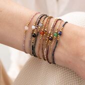 Iris carnelian gold bracelet