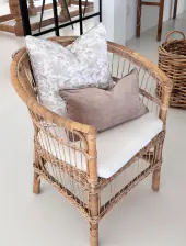 Velvet savannah pattern cushion cover 50x50, sand