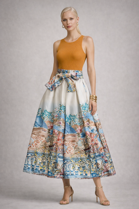 Mountain skirt, light blue