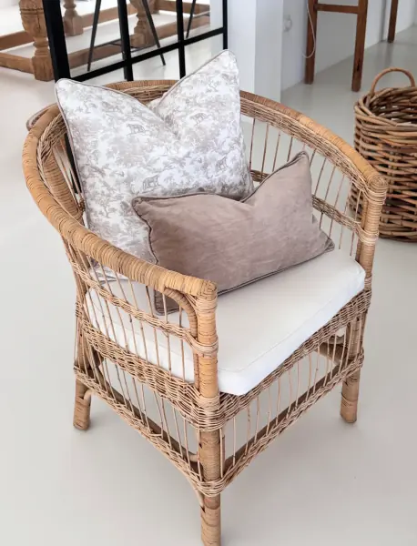 Velvet savannah pattern cushion cover 50x50, sand