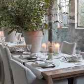 Table runner white 150x50 2pcs