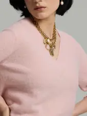 Zelda neule, vaaleanpunainen pioni