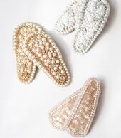 Hiussolki 2kpl, ruskea