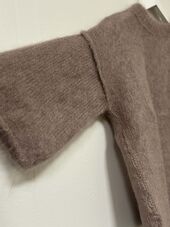 Sweater with seam detail, taupe