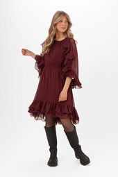 Aubrey dress, cranberry