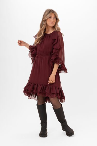 Aubrey dress, cranberry