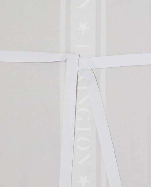 Icons cotton jacquard apron, beige/white