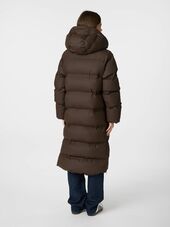 Viviana C puffer jacket, dark brown