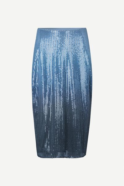 Saagneta skirt, ombre heron