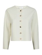 Limi smooth knit cardigan, off white