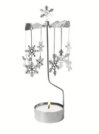 Big angel chimes snowfall, silver