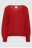 Milana mohair knit, lipstick red