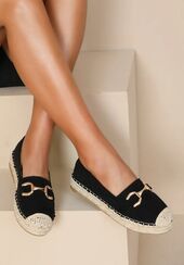 Espadrillo suede, black
