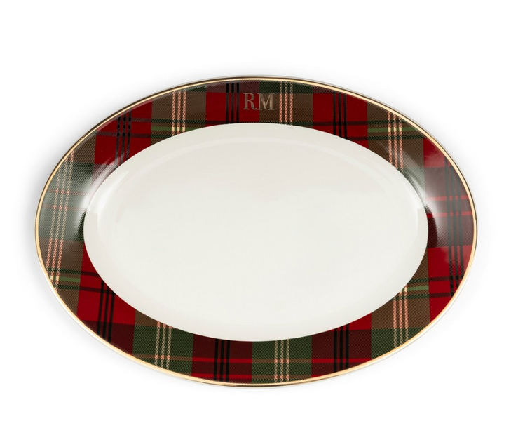 Classic tartan serving plate