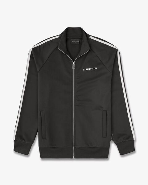 Tracksuit jacket oval backprint Filou CXLVIII, black