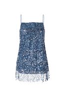 Astella top, midi blue