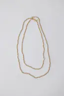 Glow long necklace, gold