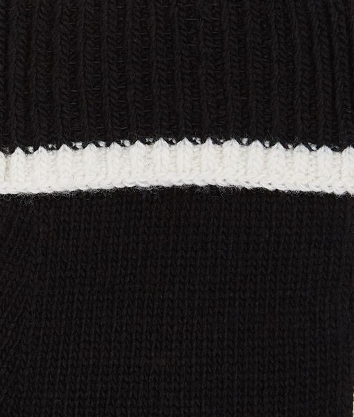 K/Signature knit gloves, black/white
