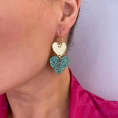 All 4 love, black glitter