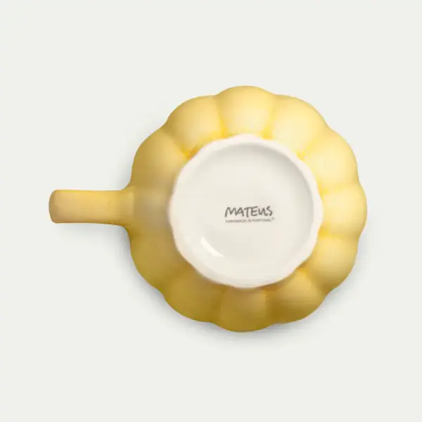 Oyster mug 11cm, yellow