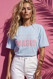 I want magic t-shirt, blue