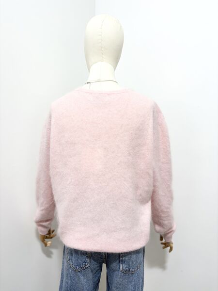 Cashmere blend cardigan, baby pink