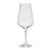 RM monogram red wine glass