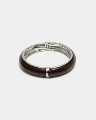 Adele bracelet, brown with silver